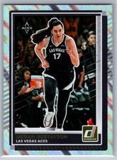 2025 Donruss WNBA Megan Gustafson Lava #36 Las Vegas Aces
