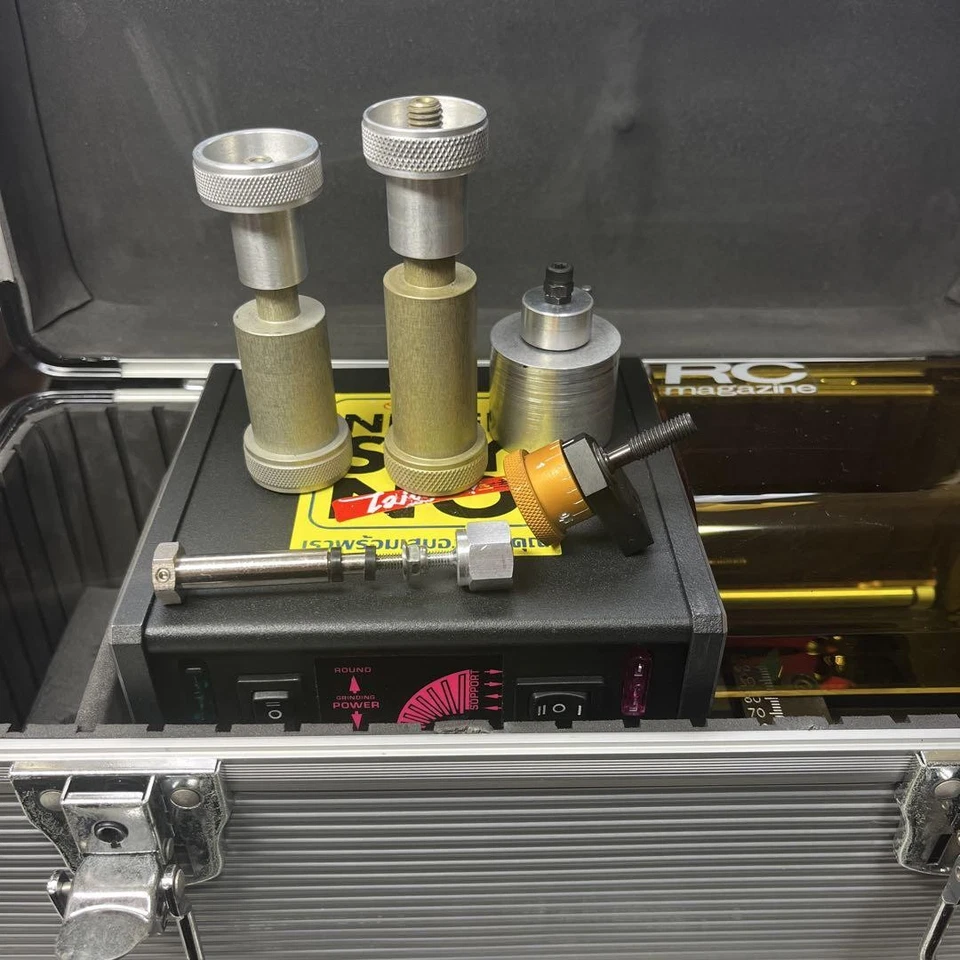 Hudy Tire Truer/Setter With Hubs Rc Car Tire Lathe Precise Adjustable - Image 3 of 4