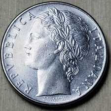 1978 Italy 100 Lire - Stainless Steel Coin - Italian - World Coin - Europe B128