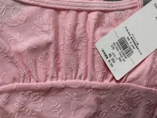 Chacott Kids Leotard Pink 120 Ballet Floral Embossed Ballet Motif