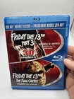 Friday the 13th Part 3 3-D & The Final Chapter  (Blu-ray, 2009) w/3D Glasses