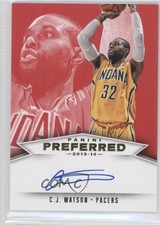 2013-14 Panini Preferred Panini Signatures Red 36/99 CJ Watson #559 Auto 0c2