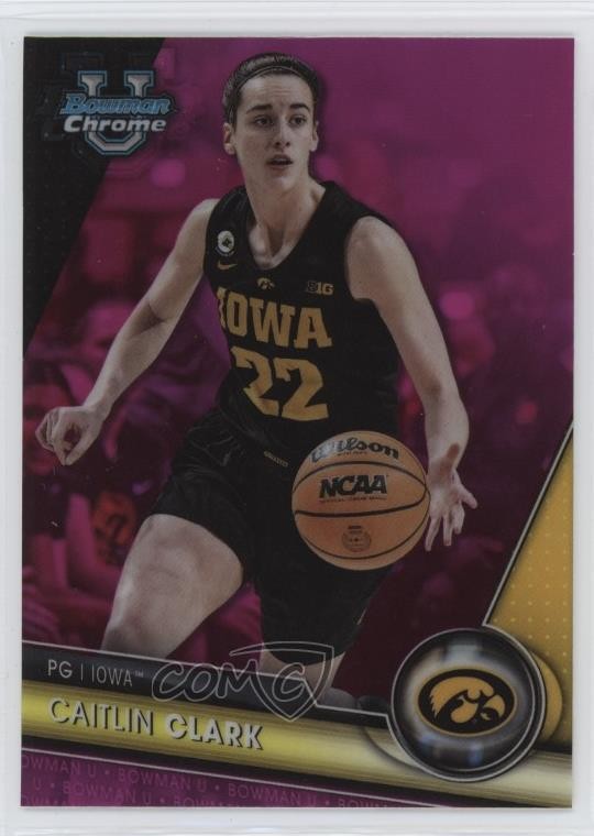 2023-24 Bowman U Chrome Pink Refractor Caitlin Clark #34