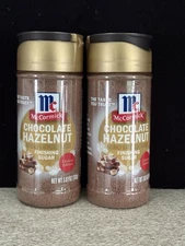2 New 2025 Limited Edition McCormick Chocolate Hazelnut Finishing Sugar, 3.61 oz