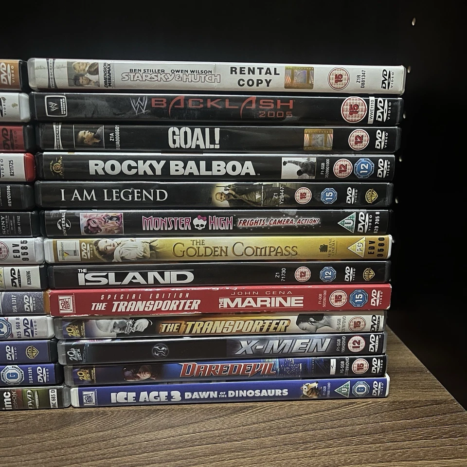 Job Lot of DVDs x26 Mixed Genre Inc Mamma Mia, Ronaldo, Rocky, Legend & Marine - Image 3 of 4
