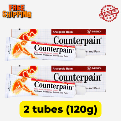 2 x 120g Analgesic Balm Counterpain Warm Heating Relief for Muscle Joint Pain