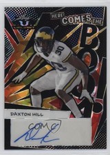 2022 Leaf Valiant Here Comes the Boom! Black Crystals 2/3 Daxton Hill Auto s5q