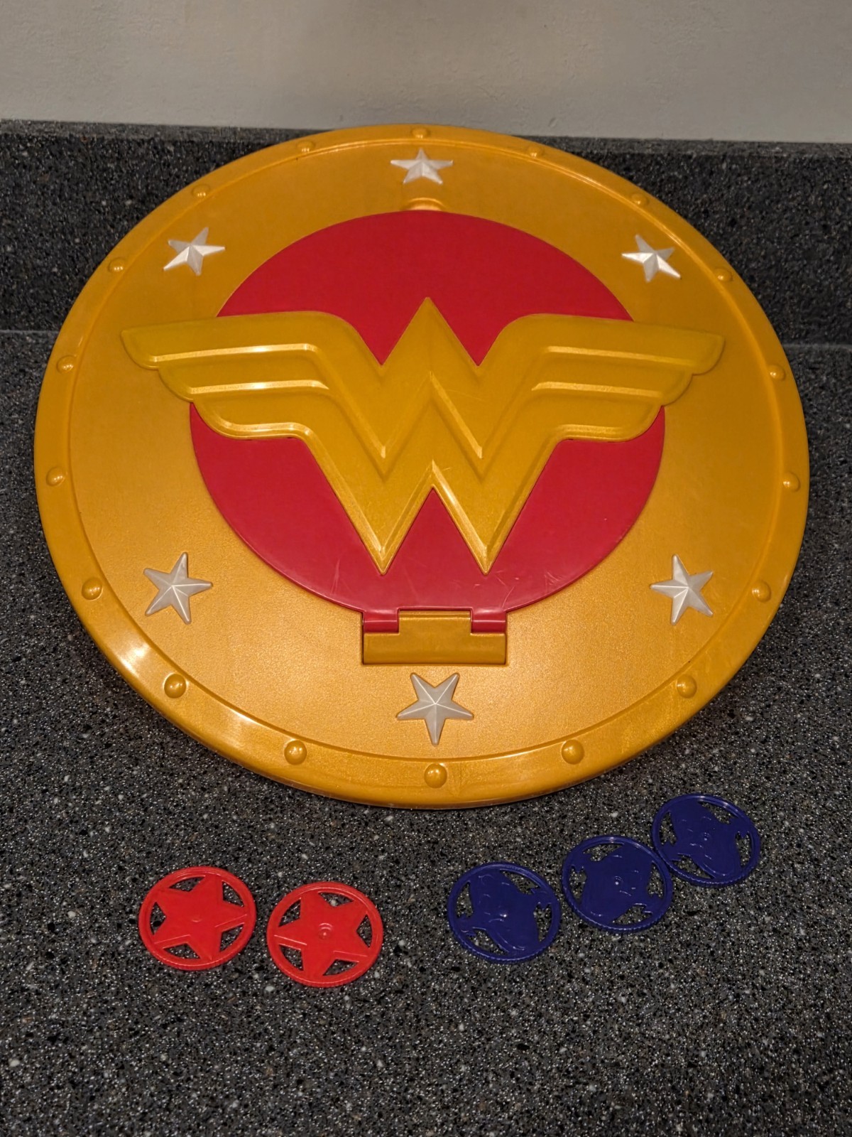 DC Super Hero Girls Wonder Woman Shield & Discs Kids Halloween Costume Accessory