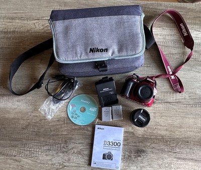 Nikon D 3300 Kamera mit AF-P Nikkor 18-55mm F 3.5-5.6G Objektiv komplettes Set