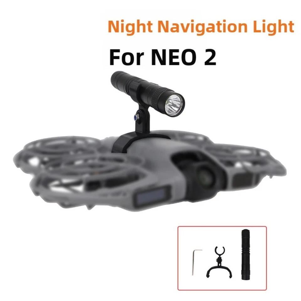 For DJI NEO 2 Compatible LED Searchlight for Enhanced Night Flight Visibility - Image 2 of 4