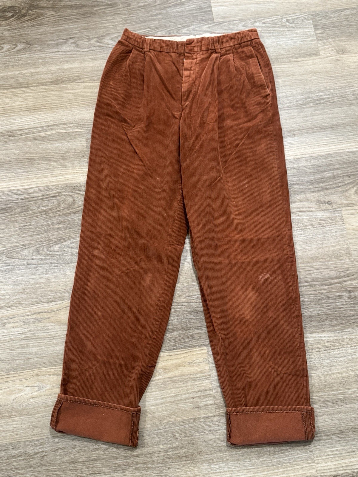 Vintage Romeo Gigli Women's Corduroy  Tapered High Waist Pants Tall