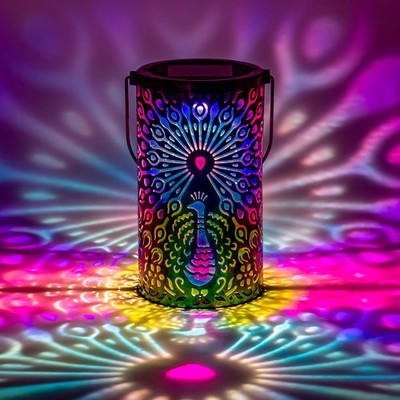 Solar Peacock Lanterns Outdoor Waterproof