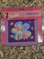 Barbie Bifold Wallet Pink Purple Girls Lunch Money VTG New 2000's