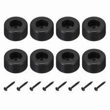 Rubber Speaker Isolation Feet,1.5" Black Anti-Vibration Base Pad, Pack of 8