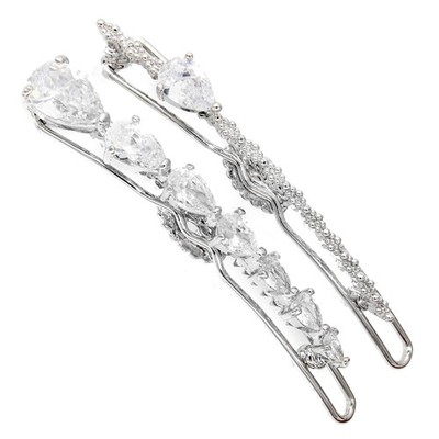 Small Essential Practical Pearl Gold Silver Plated Hairpin Clip Set 7 PCS