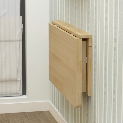 Wall Mounted Folding Table for Laundry Room, Fold Down Desk for Small Saving ...
