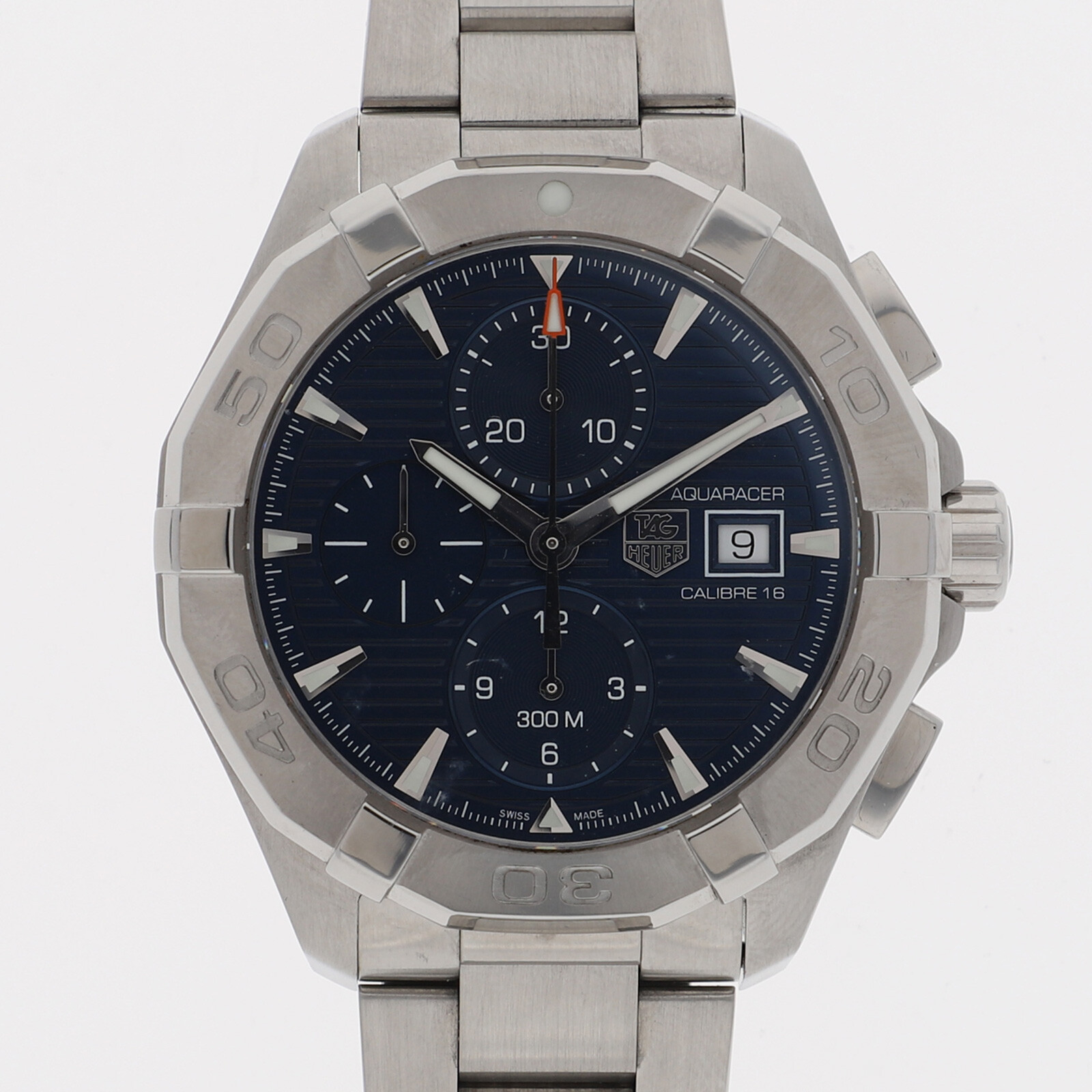 TAG Heuer Aquaracer Mens Blue Dial Stainless Steel Watch CAY2112