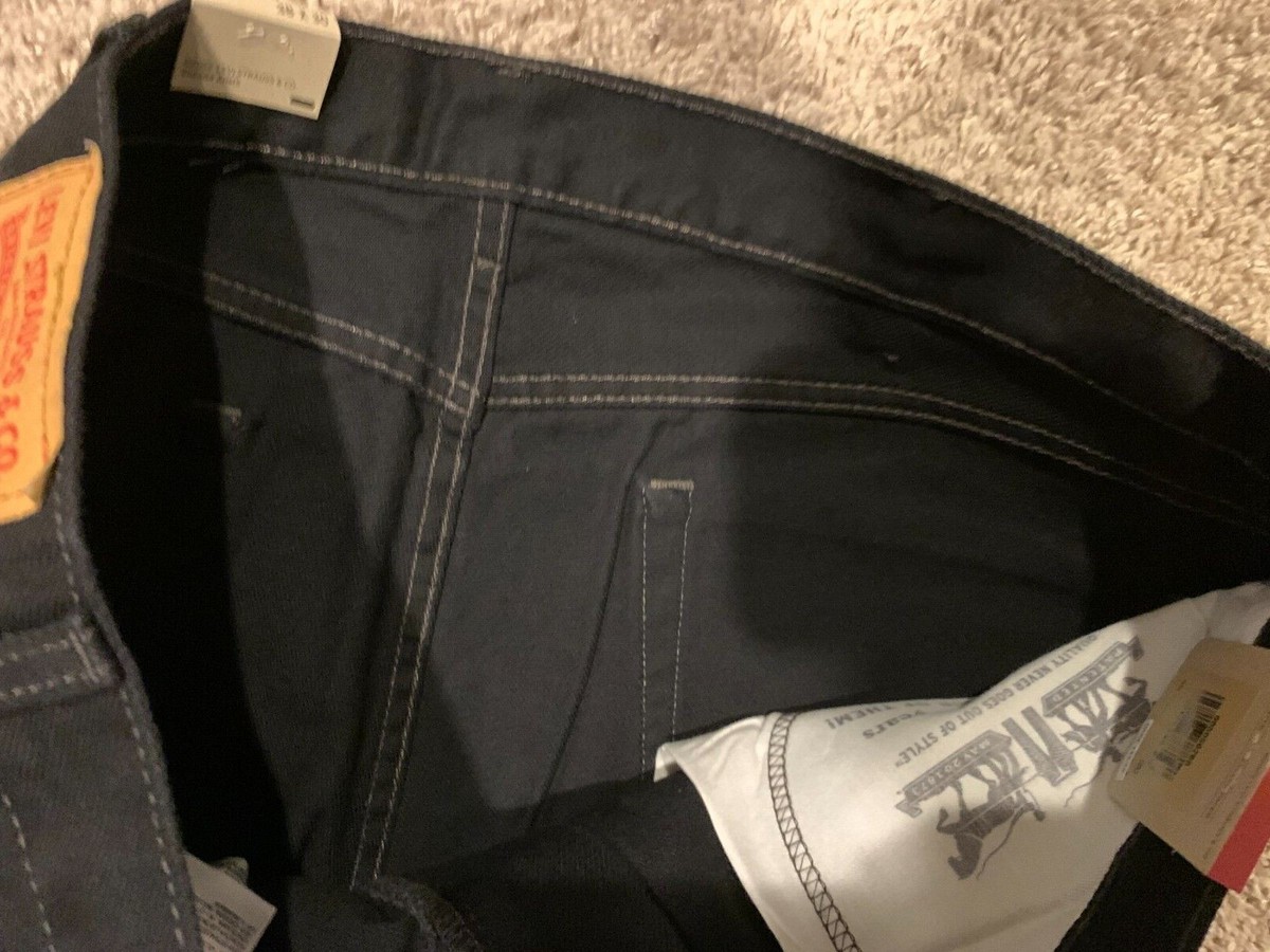 Levi's 505 Jeans Regular Fit Straight Leg Black Men's 38X30 Levi's 505 Jeans Regular Fit Straight Leg Black Men's 38X30