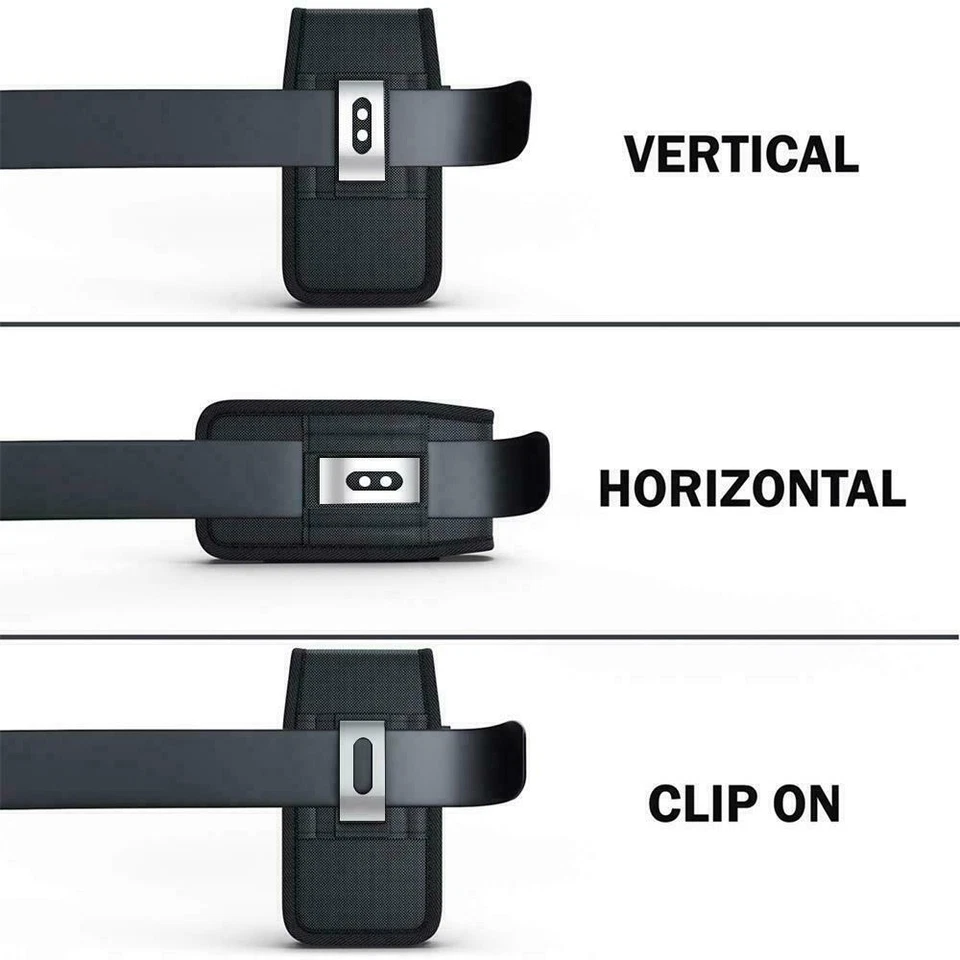 Для Coolpad Legacy Прочный Нейлон Вертикальная Кобура Мешок Металлический Зажим для Ремня и Петля - Изображение 3 из 4