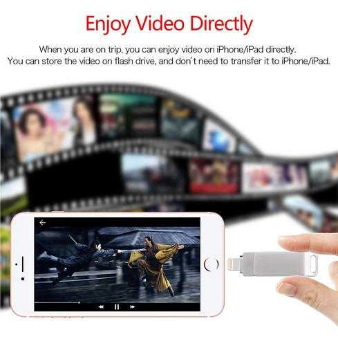 USB 3.0 OTG Flash Drive Memory Stick For iPhone 6/7/X/XS/11/12/13/14 iPad - Afbeelding 10 van 10
