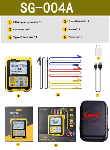 FNIRSI® SG-004A Signal Generator & Calibrator 4-20mA 0-24V (Current, Voltage, PWM & Thermocouple Simulator) | RAM Electronics Website