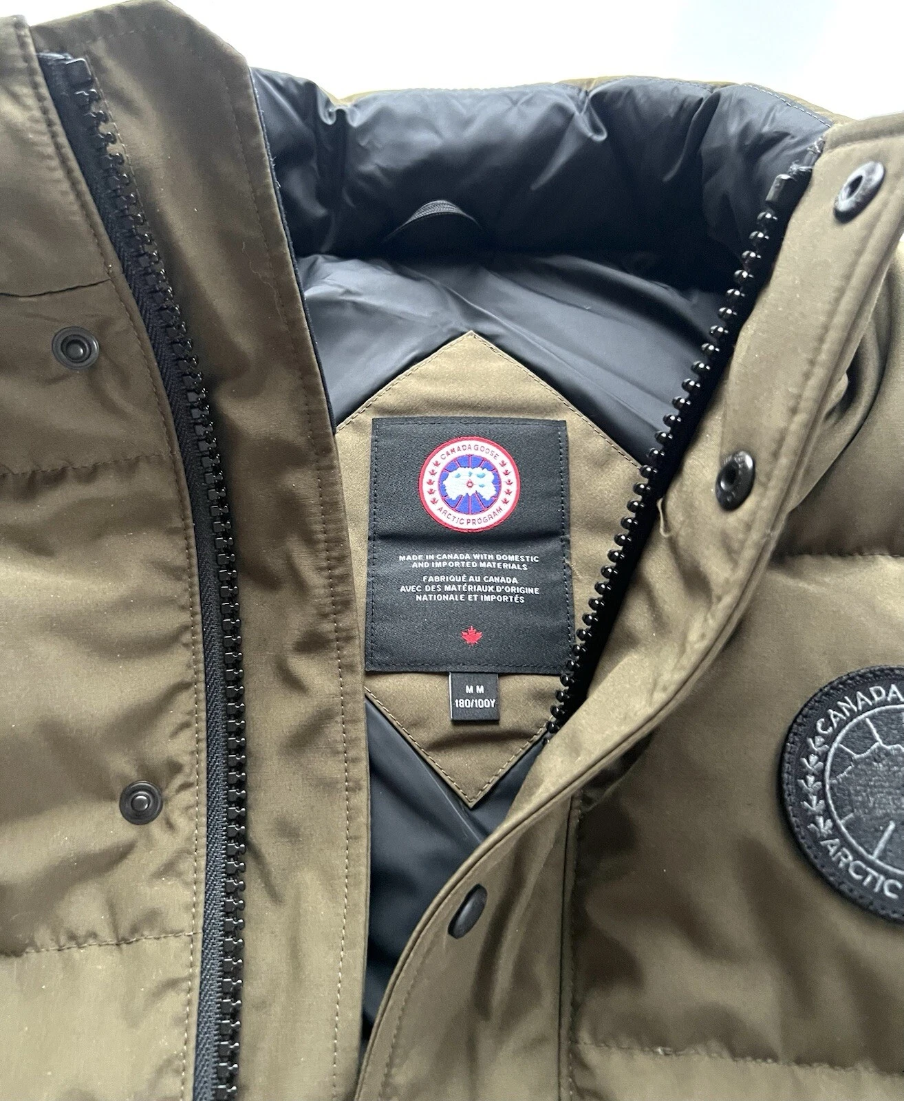 Gilet freestyle originale Canada Goose M L gilet giacca felpa con cappuccio maglione cappello