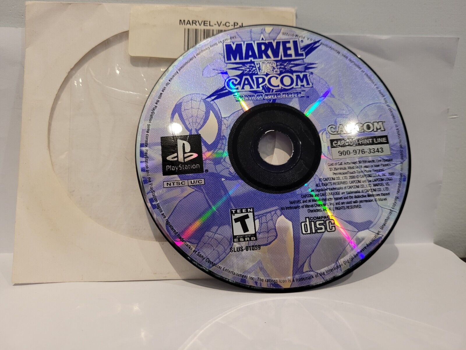 Marvel vs. Capcom: Clash of Super Heroes (Sony PlayStation 1) PS1 DISC ONLY!!!