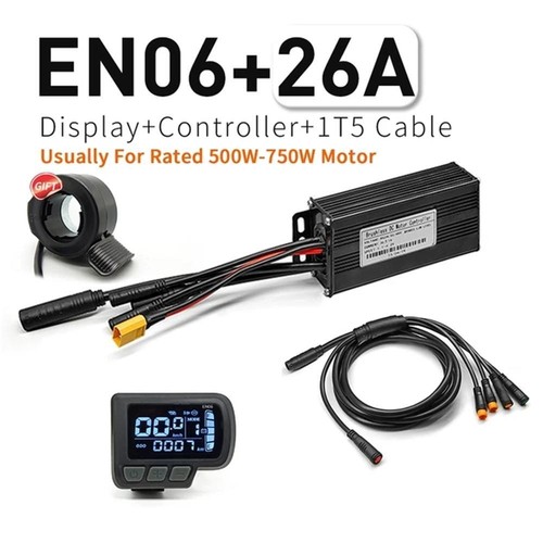 Ebike 24V-72V 17A-30A Sine Wave Controller LCD Display +Throttle +1T5 Cable Kits - Picture 26 of 34
