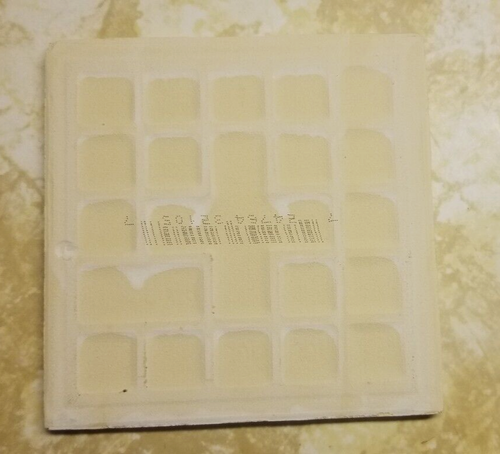 Vintage 4 1/4: US Ceramic USA Glossy Bright Fawn Tile Magnolia Cream Beige Brown - Picture 4 of 9