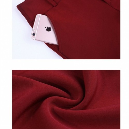 Spring Women's Office Lady Wide-leg Suit Trousers Long/Ninth Business Pants Size - Picture 12 of 22