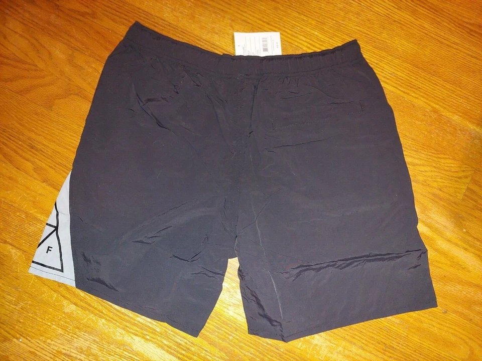 Pantalones Cortos HUF Triple Triángulo Negro Híbrido Logo Talla M Nuevos con Etiquetas Foto 2 de 2