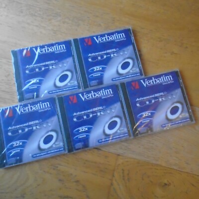 Verbatim CDR-W Advanced SERL+ Discs Rohling x5 nur für UltraSpeed+ Laufwerke LESEN