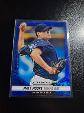 2014 PANINI PRIZM BASEBALL BLUE MOJO PRIZM SP #11 MATT MOORE TAMPA BAY /75 NRMT+