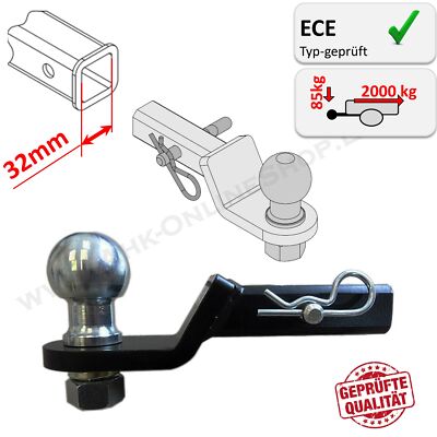 US-Adapter Anhängerkupplung 32x32mm für CHRYSLER Voyager II 91-1995 (+30mm)