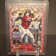 Corbin Carroll  2023 Topps Holiday RC RED 59 /99 SSP RARE