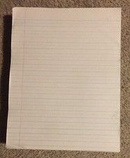 Ream of Ruled Newspaper, Skip A Line - 500 Sheets, 8.5  x 11  