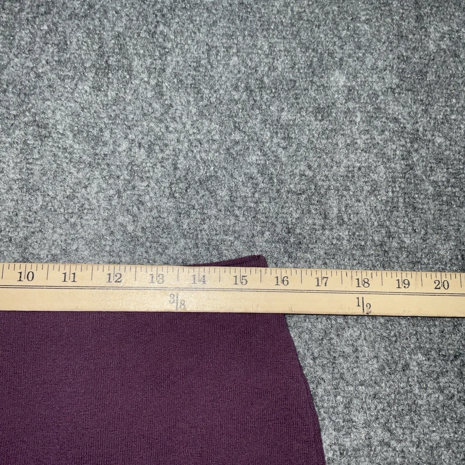 Falda Malo Mujer Talla 46 M Púrpura Trompeta Tejida Pull On Foto 3 de 4