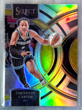Chennedy Carter 2024 Panini Select WNBA Premier Level Silver Prizm Card-#199 Sky