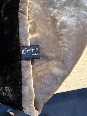 GEORGINA VON ETZDORF England Grey/Black/Laurel Velvet Reversible