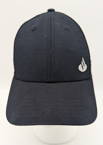 The North Face Black White Mesh Back Snapback Trucker Hat Cap Minimal Clean - Picture 8 of 10