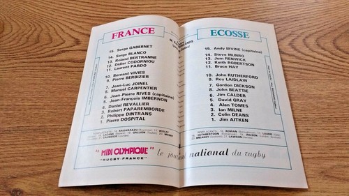 France v Scotland Rugby Union Programmes 1959 - 2015 - Picture 16 of 40