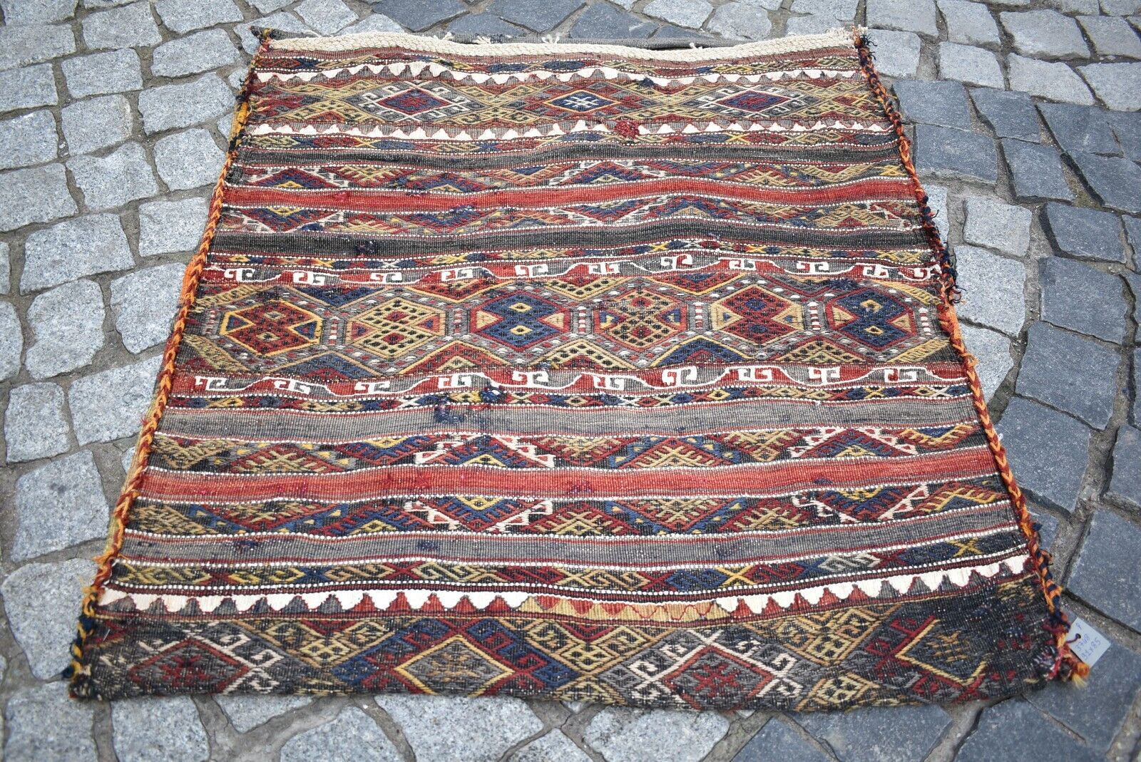 Fabulous Antique Kilim Chuval Collector Piece East Anatolian Malatya Chuval  