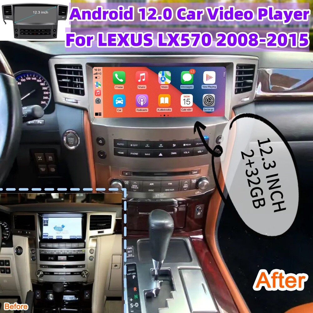 LEXUS-LX570 2008-2015 Car Video Player | 12.3