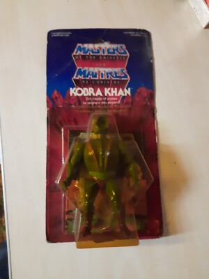 MASTERS OF THE UNIVERSE MATTEL MOTU 80er 6 BACK KOBRA KHAN Open But Never Played