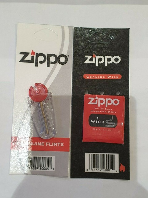 4 Genuine Original Zippo Premium Lighter Fuel Fluid Refill 1 Wick 6 