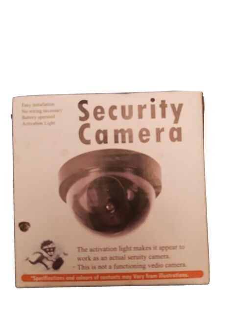 Dummy Camera CCTV Security Surveillance Dome Cam Fake IR LED Light Outdoor UK