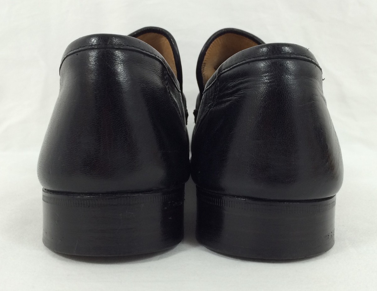 FootJoy Men Tassel Black Leather Dress Loafers Slip On Shoes FootJoy Men Tassel Black Leather Dress Loafers Slip On Shoes