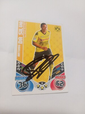 match attax signiert Antonio Da Silva Borussia Dortmund NEU