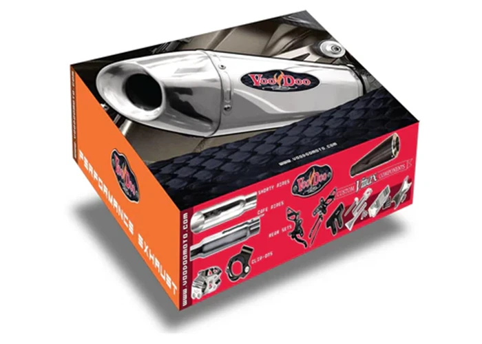 Yamaha FZ 07 15 - 17 Voodoo Industries Chrome Full Exhaust System Stainless USA Foto 2 de 3