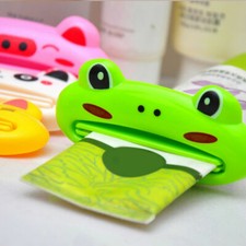 Bathroom Home Rolling Tube Holder Squeezer Easy Cartoon Toothpaste Dispenser
